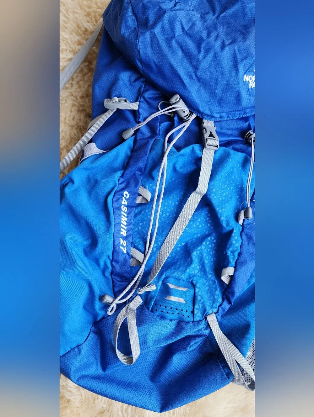 The North Face Blue Casimir Daypack with Gray Accents